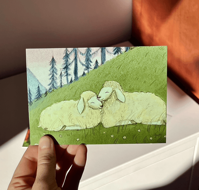 2) Atvirukai su Gyvūnais - Postcards with Animals