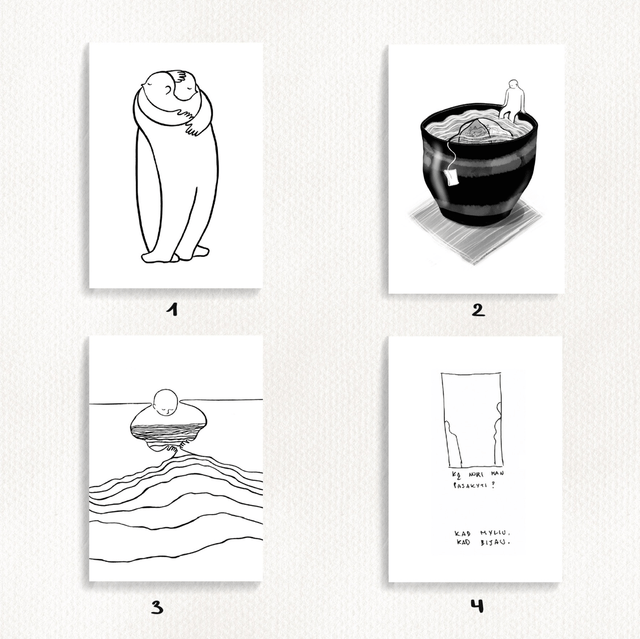 24 rūšių Atvirukai | 24 types of Postcards